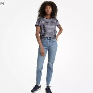 Levi's 501 Skinny Jeans with Distressing